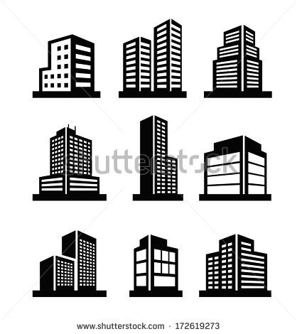 418x470 Buildings Icons