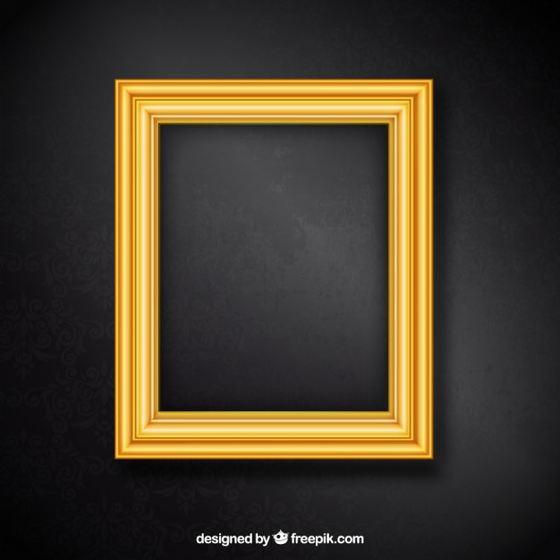 626x626 Golden Frame Vector Free Download
