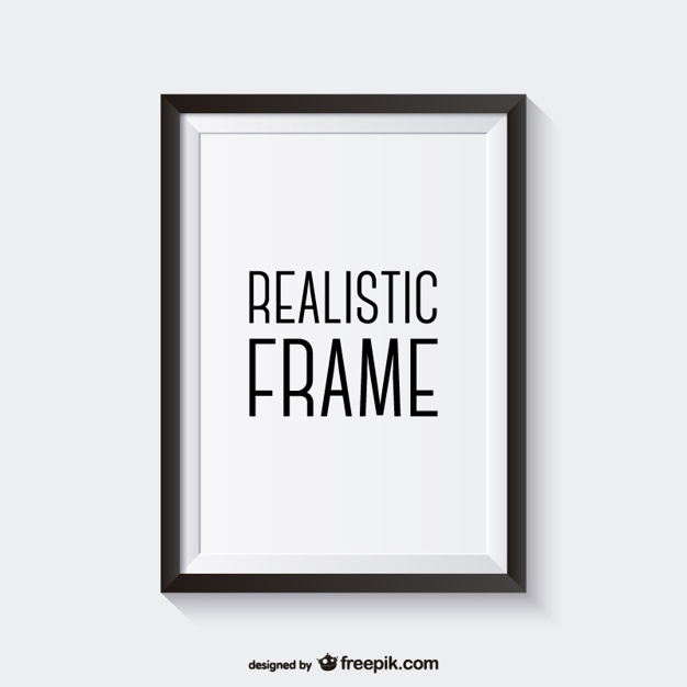 626x626 Realistic Black Frame Vector Free Download