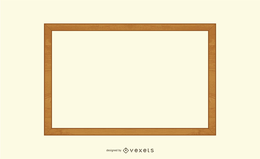 900x550 Wooden Frame Vector
