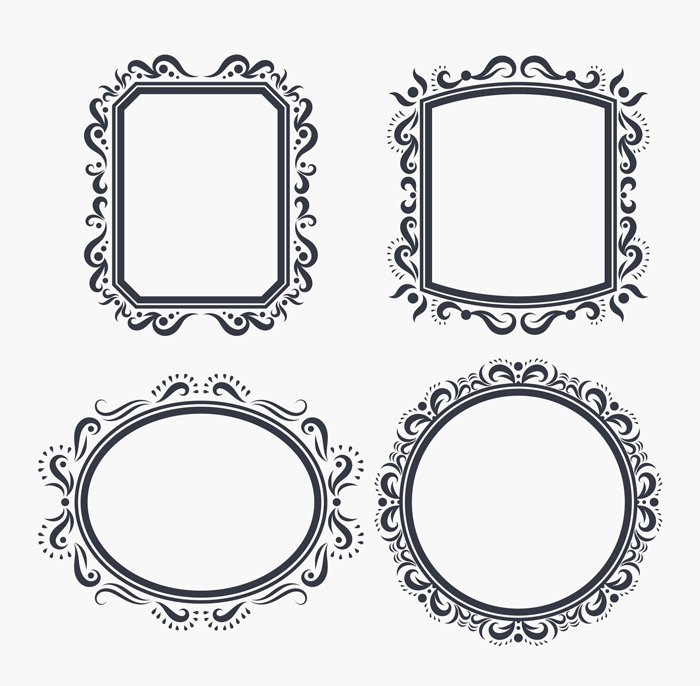 700x686 Floral Frame Vectors Free Vector Cdr Download