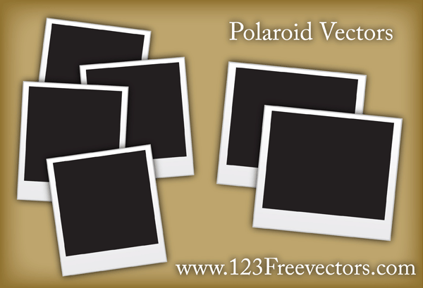 600x409 Free Polaroid Frame Vector