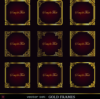 340x337 Gold Frame Vector Free Vector Download