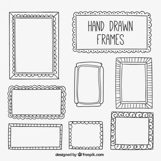 626x626 Collection Of Hand Drawn Frame Vector Free Download