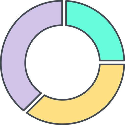 490x490 Pie Chart Vector Icon