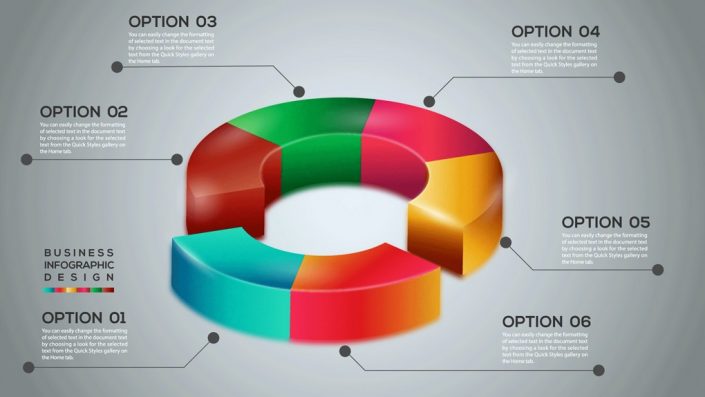 705x397 Vector Pie Chart Infographic Design