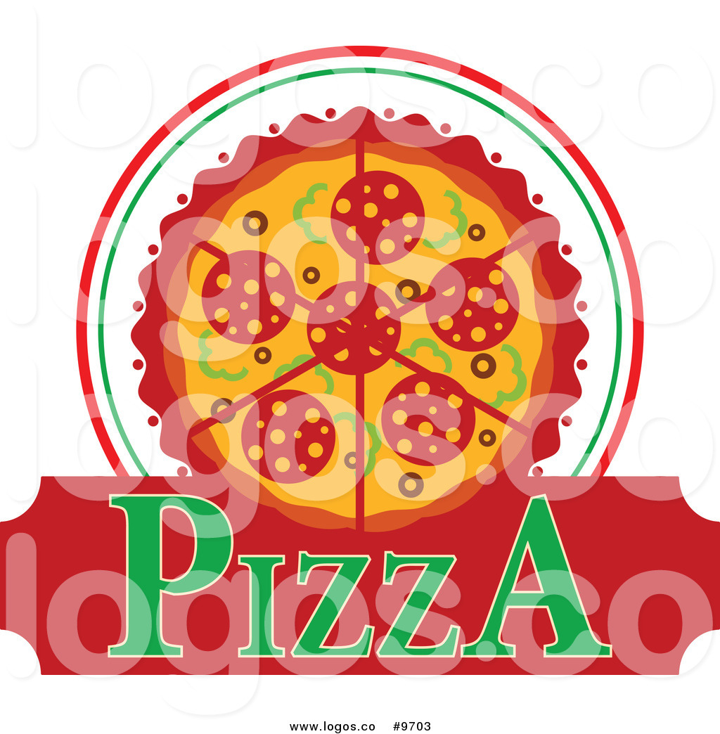 1024x1044 Royalty Free Clip Art Vector Pizza Pie Logo With Green Text