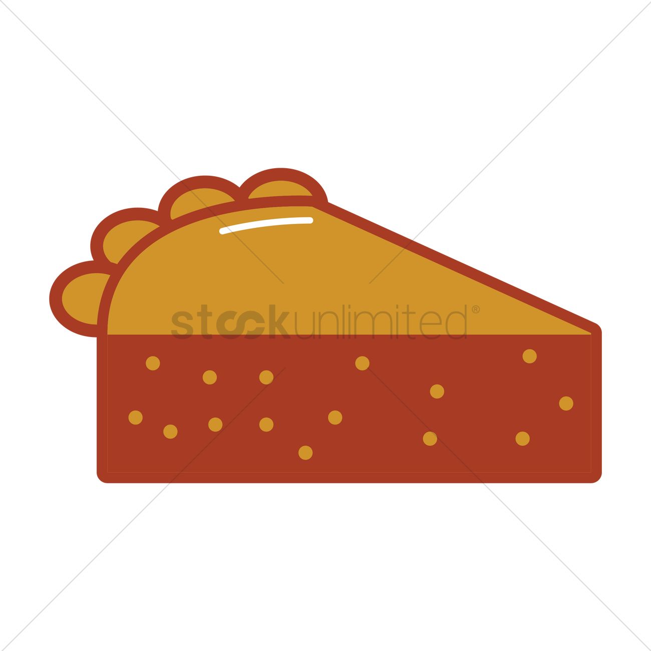 1300x1300 Pie Slice Vector Image