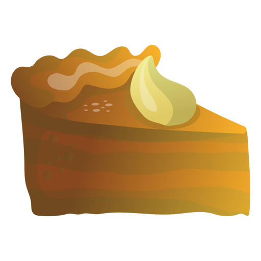 512x512 Pumpkin Pie Slice Illustration