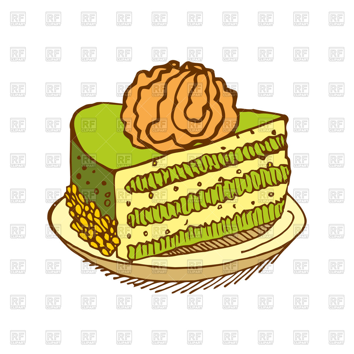 Piece Of Cake Hand Drawing Pie Vector Image Of Food And Beverages 1200x1200 Piece Of Cake Hand Drawing Pie Vector Image Of Food And Beverages