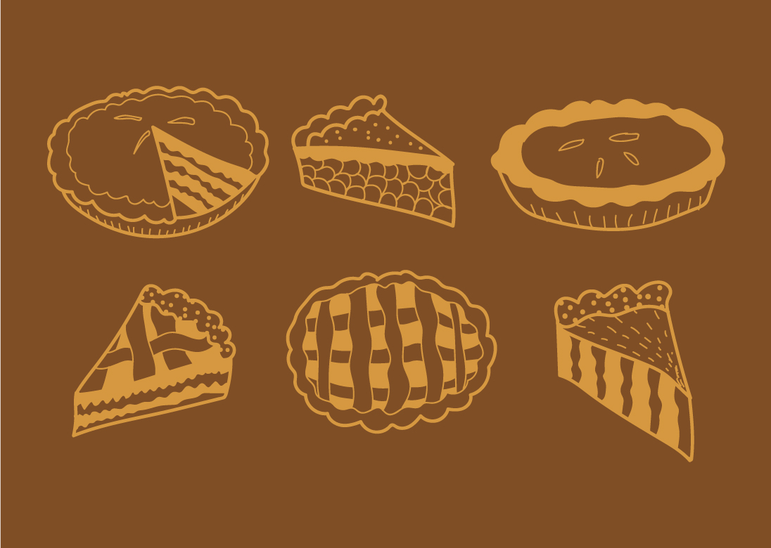 1096x780 Hand Drawn Apple Pie Vector Free Vector Download