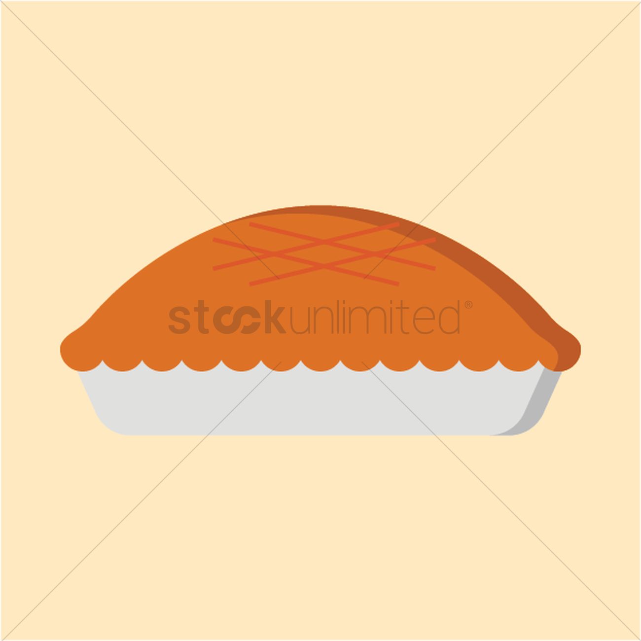 1300x1300 Pie Vector Image
