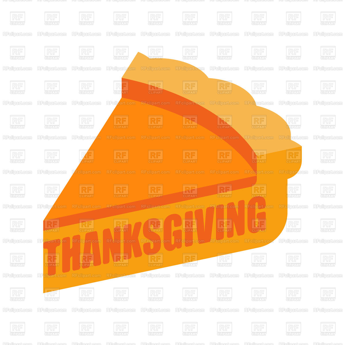 1200x1200 Thanksgiving Piece Of Pumpkin Pie Vector Image Of Food