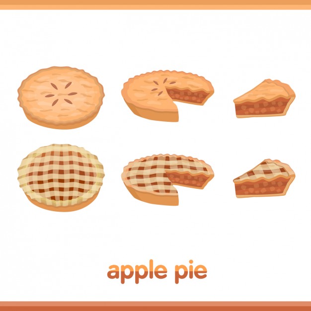 626x626 Apple Pie Collection Vector Free Download