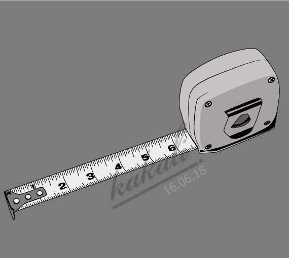 570x510 Vector Tape Measure Draw With Adobe Illustrator Original Piece