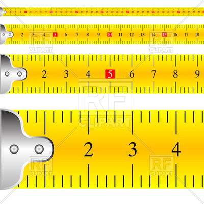 400x400 Yellow Tape Measure Piece Vector Image Of Objects Robertosch