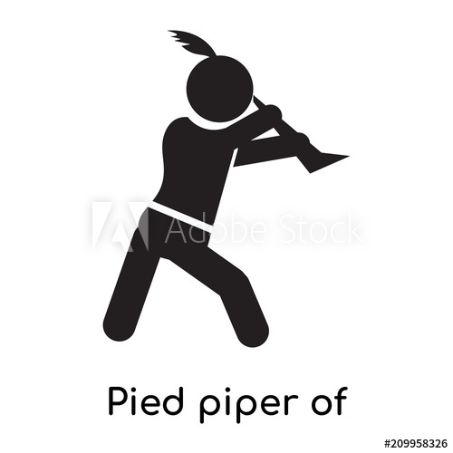 Pied Piper Of Hameln Vector Sign And Symbol Isolated 500x500 Pied Piper Of Hameln Vector Sign And Symbol Isolated