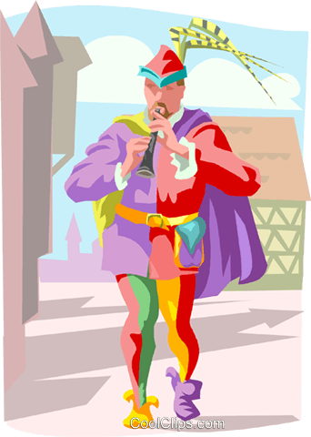 342x480 The Pied Piper Of Hamlin Royalty Free Vector Clip Art Illustration