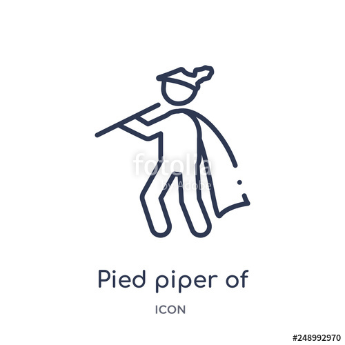Pied Piper Of Hameln From Music Outline Collection Thin 500x500 Pied Piper Of Hameln From Music Outline Collection Thin