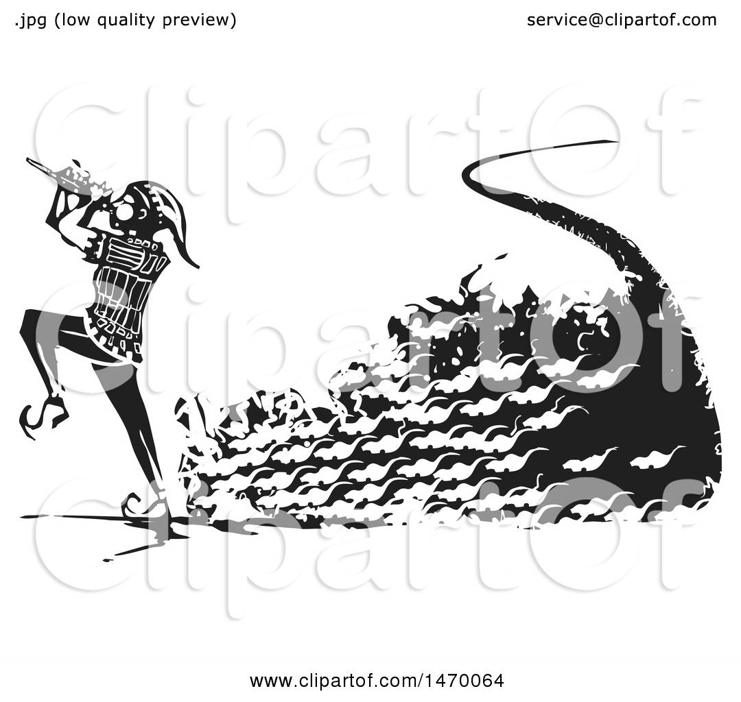 1080x1024 Clipart Of A The Pied Piper Marching With A Trail Of Rats