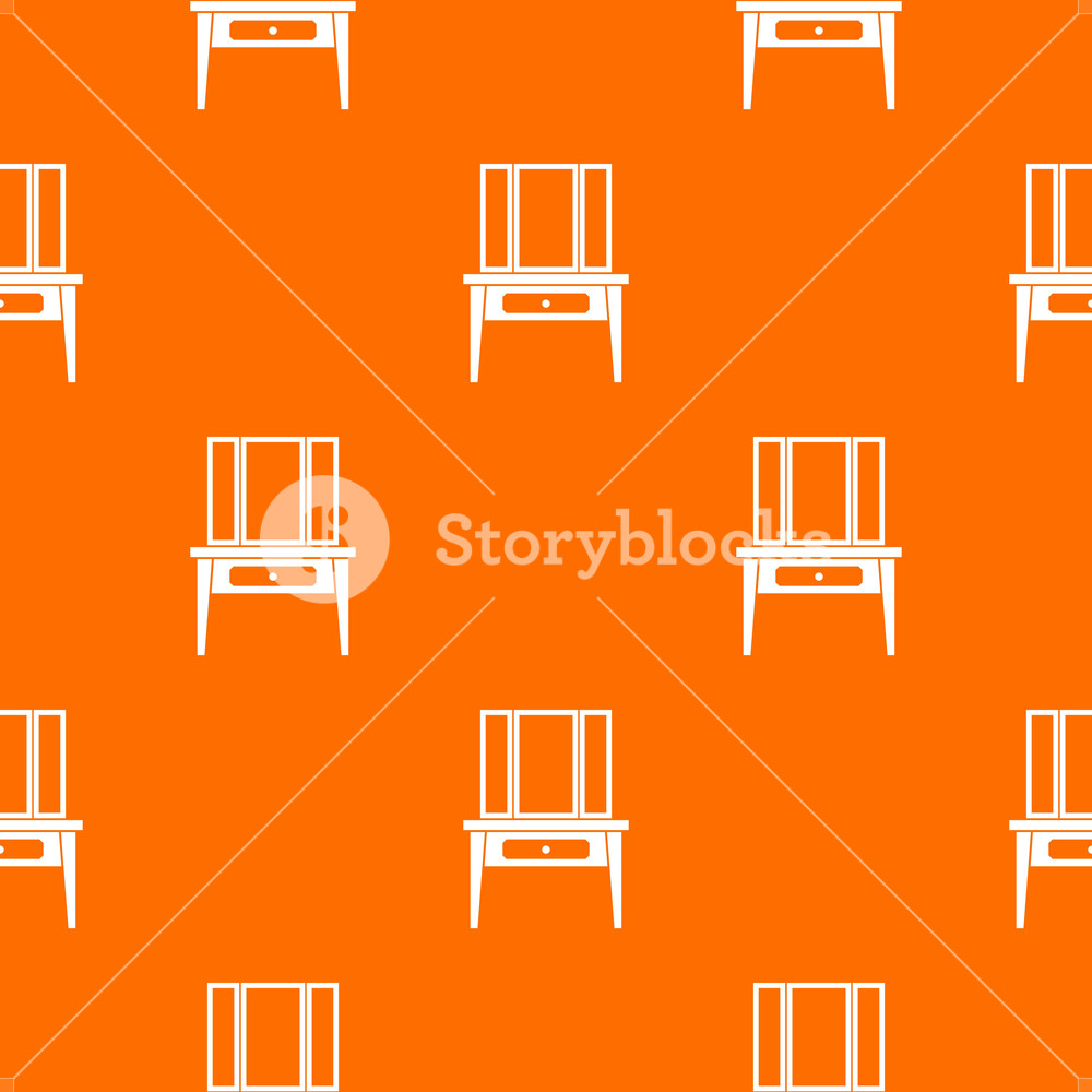 1000x1000 Dressing Console, Pier Glass In Simple Style Isolated On White