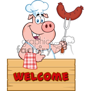 Pig Cartoon Vector