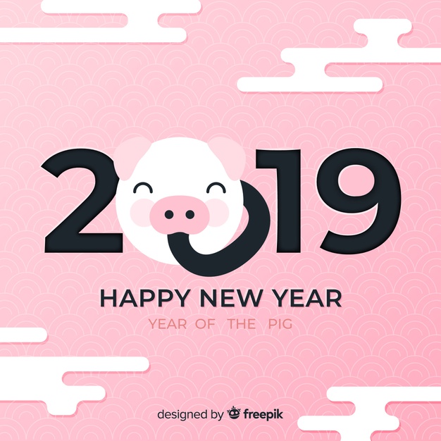 626x626 Pig Face Chinese New Year Background Vector Free Download