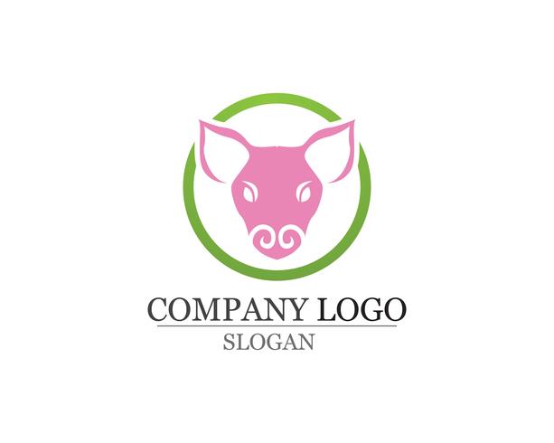 613x490 Pig Head Logo Design Vector Template Pork Bbq Grill Restaurant