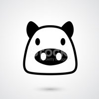 200x200 Pig Icon Vector Vektory Z Knihovny