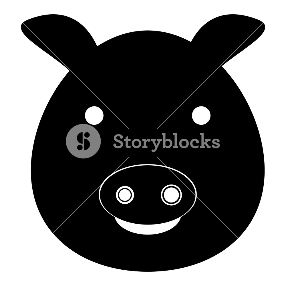 1000x1000 Pig Icon Simple Illustration Of Pig Vector Icon For Web Royalty