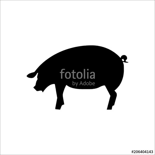 500x500 Pig Icon Vector Illustration Stock Image And Royalty Free Vector