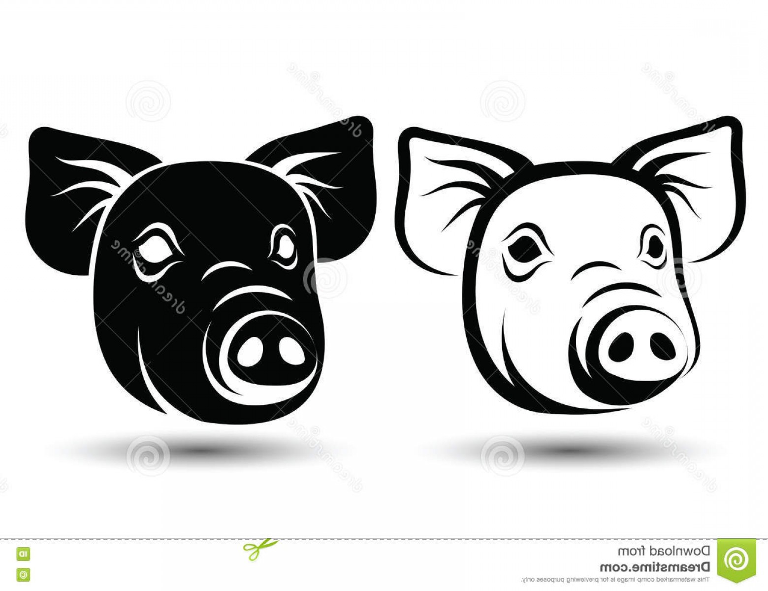 Pig Face Outline Vector Catchsplace 1560x1200 Pig Face Outline Vector Catchsplace