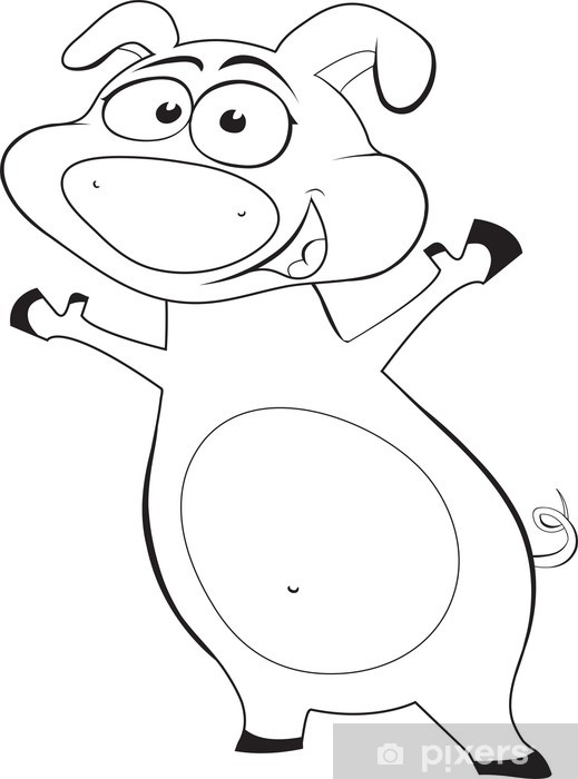 Pig Outline Vector Wardrobe Sticker We Live To Change 519x700 Pig Outline Vector Wardrobe Sticker We Live To Change