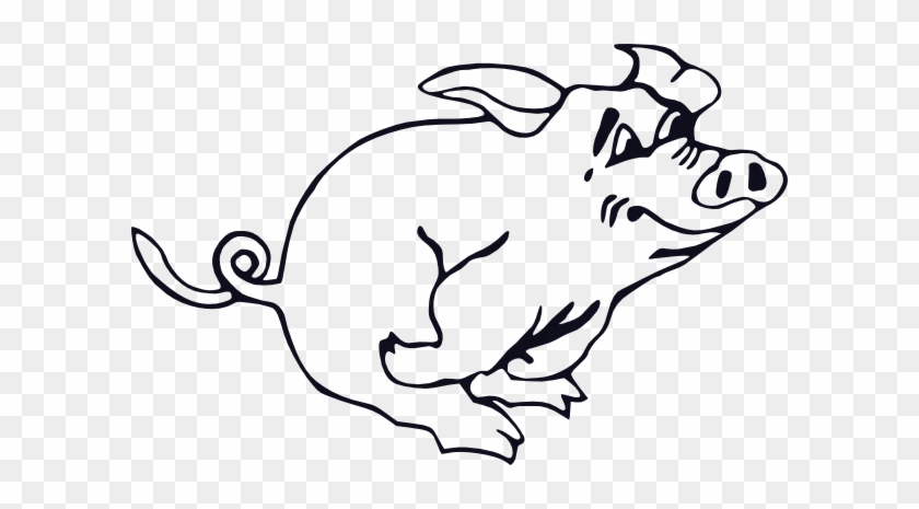 Free Vector Outline Running Pig Clip Art 840x465 Free Vector Outline Running Pig Clip Art