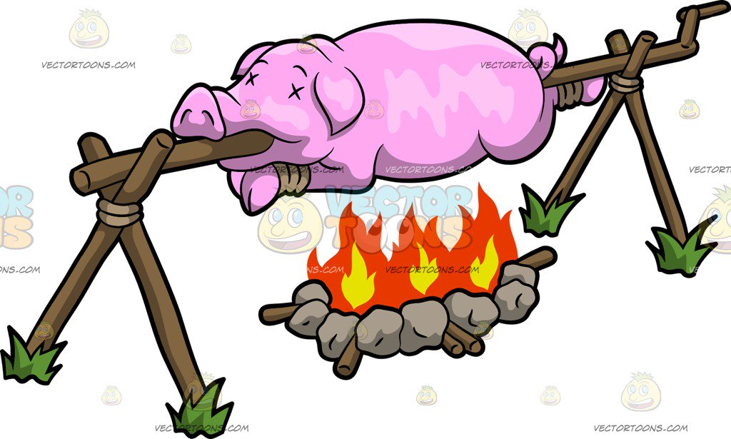 1024x615 Pig Roast Clipart Group With Items