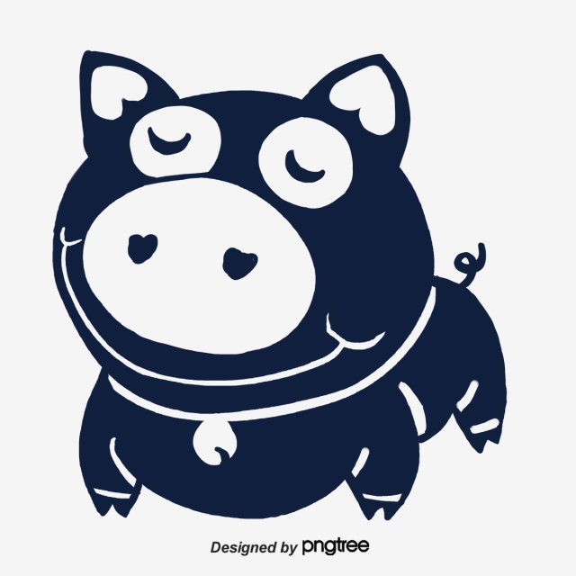 640x640 Pig Silhouette Png, Vector, And Clipart With Transparent