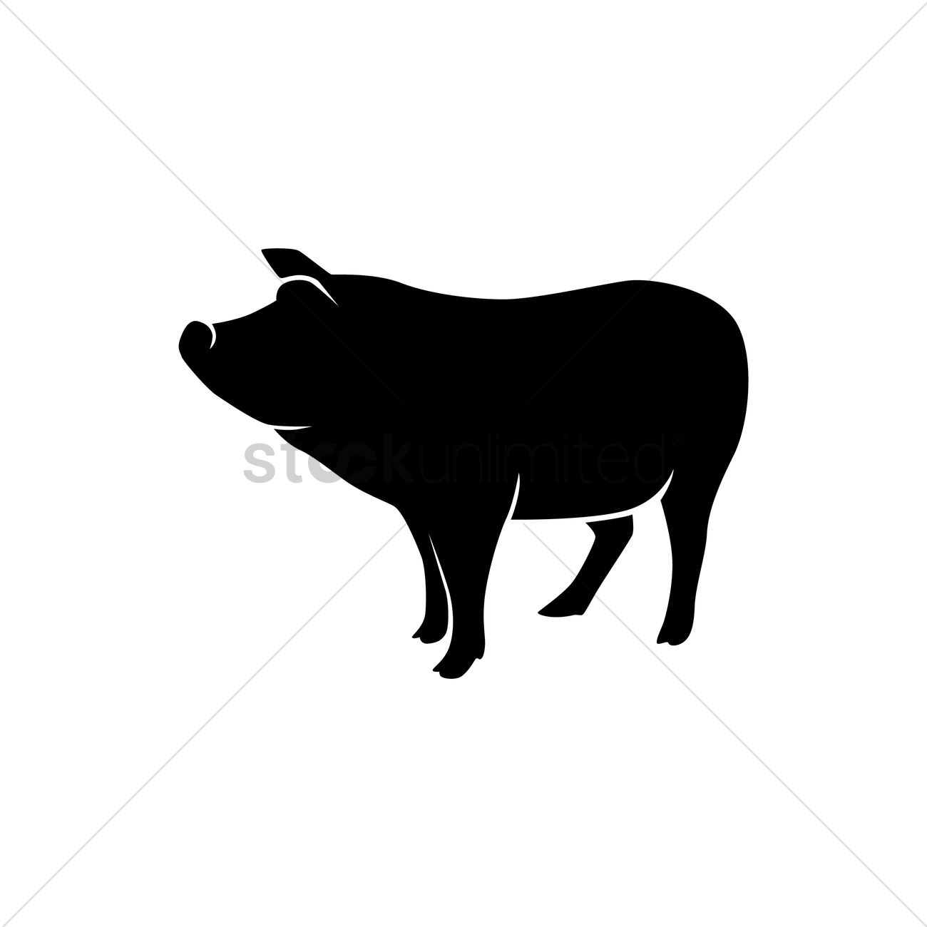 Download Pig Silhouette Vector at Vectorified.com | Collection of ...