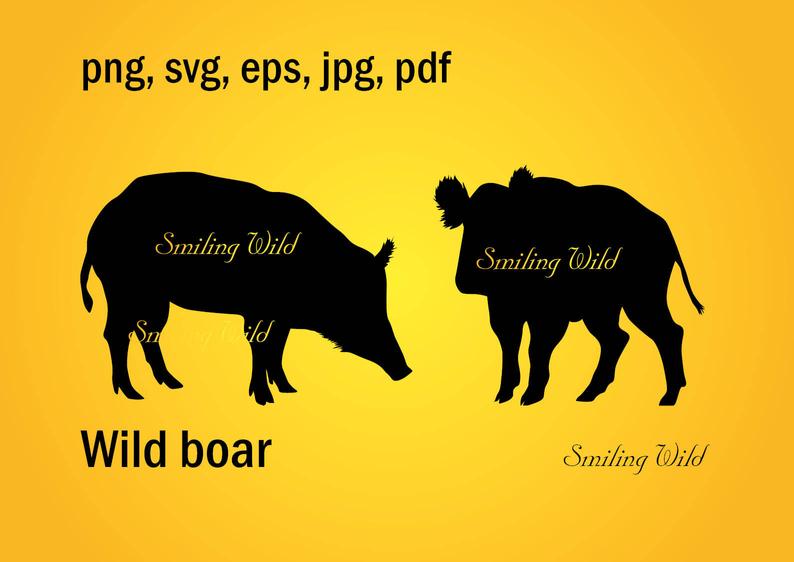 794x562 Wild Boar Silhouette Png Wild Hog Printable Vector Etsy