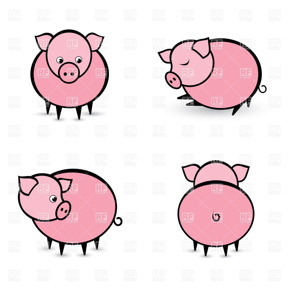 1200x1200 Funny Pigs Vector Image Of Plants And Animals Dvarg