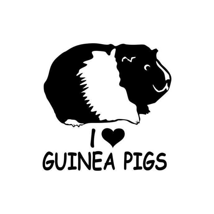 690x690 I Love Guinea Pigs Graphics Design Dxf