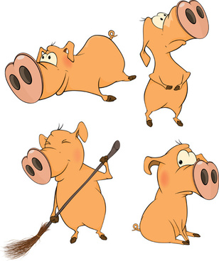 308x368 Pig Vectors Free Vector Download