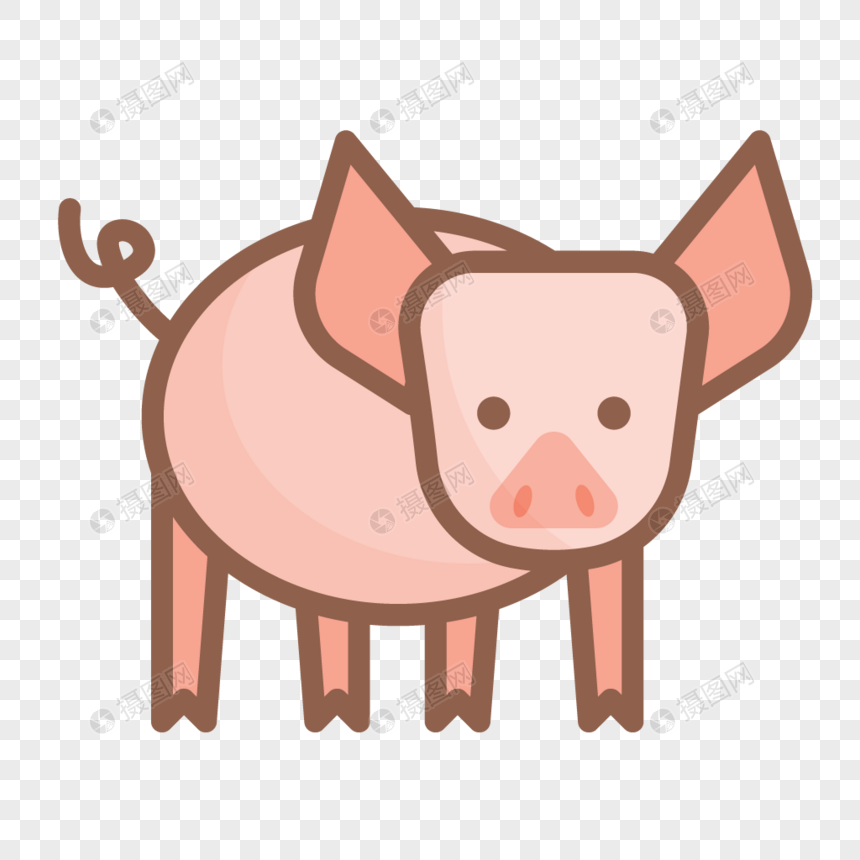 860x860 Hand Painted Pig Vector Png Image Picture Free Download