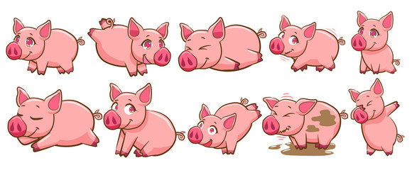 580x240 Pig Vector Stock Photos And Royalty Free Images, Vectors