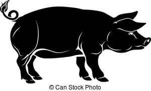 300x182 Pig Vector Group With Items