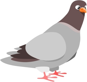 335x317 Pigeon Free Vector In Open Office Drawing