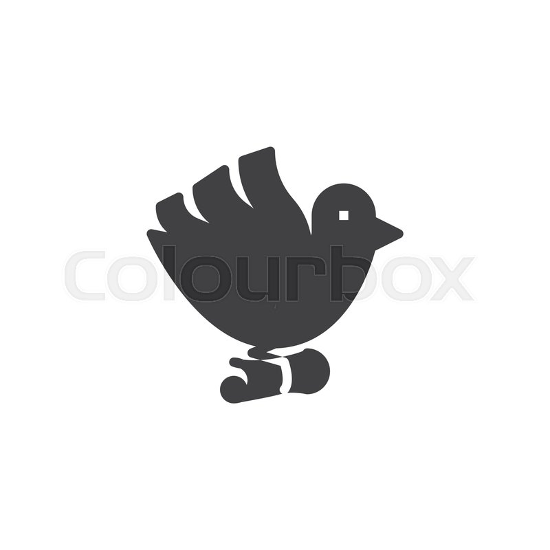 800x800 Post Pigeon Vector Icon Filled Flat Stock Vector Colourbox