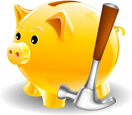 422x368 Vector Piggy Bank Icon Free Vector Download