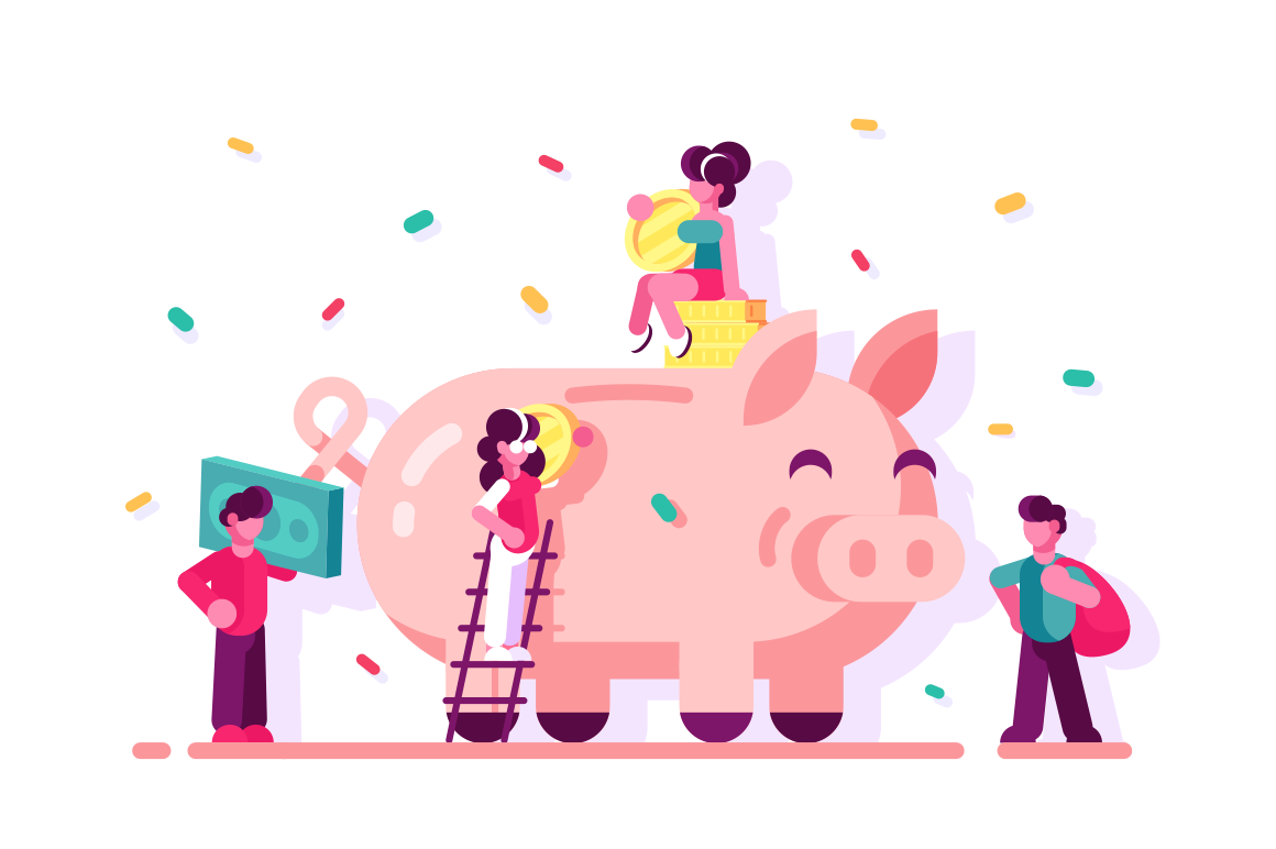 1160x772 People Saving Money In Piggy Bank