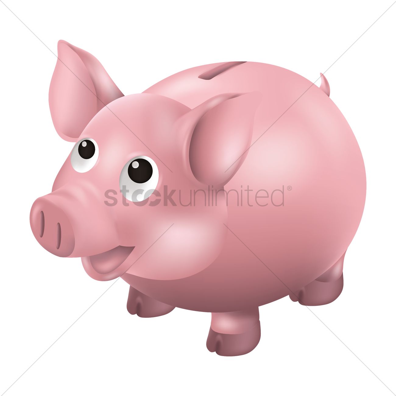 1300x1300 Piggy Bank Vector Image