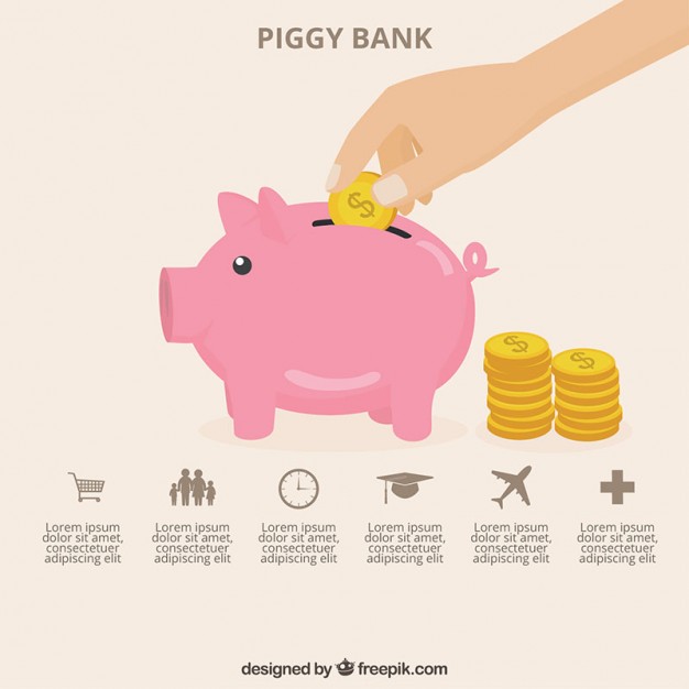 626x626 Piggy Bank Template Vector Premium Download